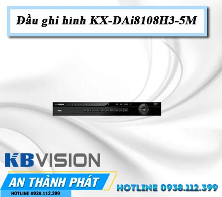 Lắp đặt camera Đầu ghi hình KX-DAi8104H3-5M
