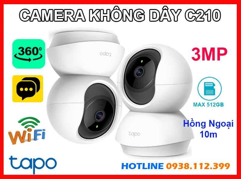 Lắp đặt camera Tapo C210 Camera Không Dây (3MP)