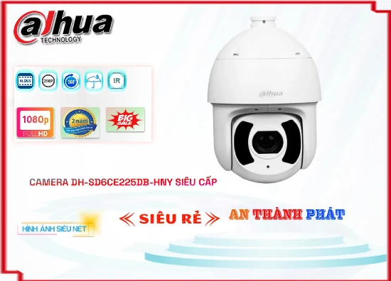 Camera xoay 360 DH-SD6CE225DB-HNY camera dahua xoay 360 hồng ngoại 250m độ phân giải full hd 1080P  Ống kính zoom quang học 25X  giám sát xa 150m phù hợp cho công trình nhà xưởng
