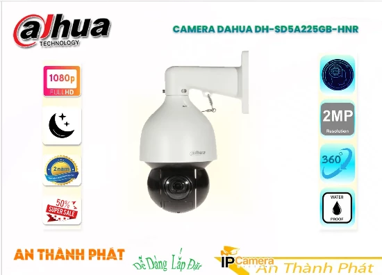 Camnera Speedom DH-SD5A225GB-HNR Dahua với hình ảnh full hd 1080p hồng ngoại 150m công nghệ starlight chuẩn nén hình ảnh H265+ lưu trữ lâu hơn DH SD5A225GB HNR giá rẻ hình ảnh sắt nét