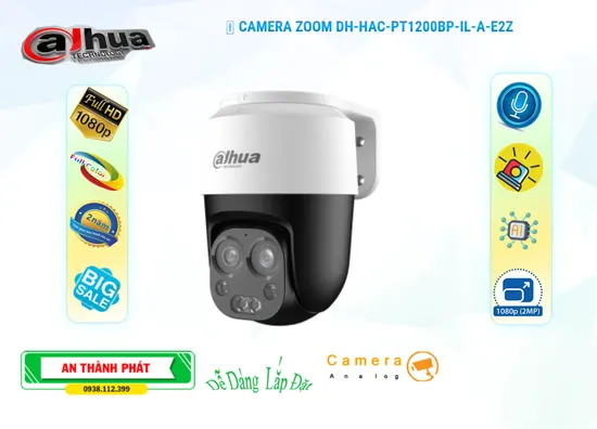 Lắp đặt camera Camera HD DH-HAC-PT1200BP-IL-A-E2Z Dahua