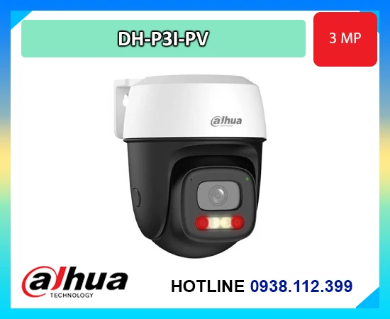 camera Dahua DH-P3I-PV, camera WiFi ngoài trời Dahua, camera IP quay quét Dahua 3MP, camera Auto Tracking Dahua, camera IP AN THÀNH PHÁT