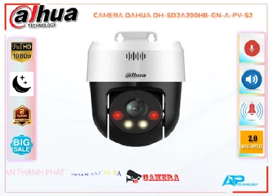 Camera Dahua 360 DH-SD2A200-GN-A-PV là dòng camera  xoay 360 giá rẻ tiết kiệm chi phí hình ảnh sắt nét với công nghệ IP chất lượng tốt dễ dàng kết nối giám sát từ xa camera  360 DH-SD2A200-GN-A-PV bán tại an thành phát gí rẻ