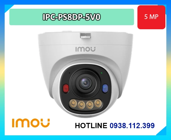 camera IMOU IPC-PS8DP-5V0, camera IP Dome IMOU 5MP, camera Full Color IMOU, camera PoE IMOU, camera IP AN THÀNH PHÁT