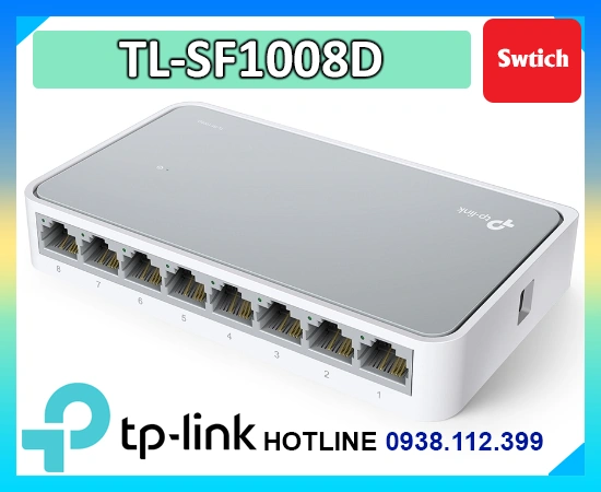Lắp đặt camera Switch TP-Link TL-SF1008D 8 Cổng