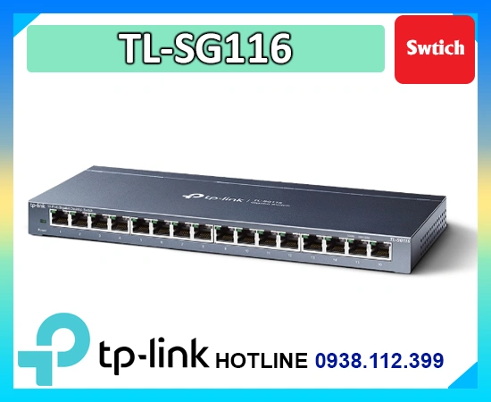 Lắp đặt camera Switch 16 Port TL-SG116