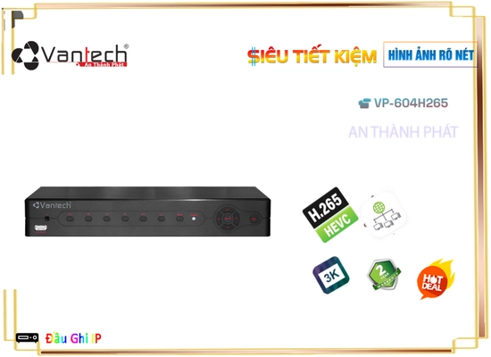 Đầu Thu VP-604H265 Vantech Chất lượng,VP-604H265 Giá rẻ,VP-604H265 Giá Thấp Nhất,Thông số VP-604H265 IP ,Phân phối rẻ VP-604H265,Giá Phân Phối VP-604H265,Phân Phối Sỉ ,VP-604H265 Bán Sỉ,Giá Bán VP-604H265,Công ty bán VP-604H265,thông số VP-604H265,VP-604H265 Tốt nhất,VP-604H265 giá kỹ thuật