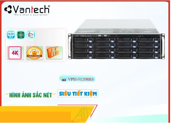 Lắp đặt camera Sever ghi hình VPH-51208RS VanTech