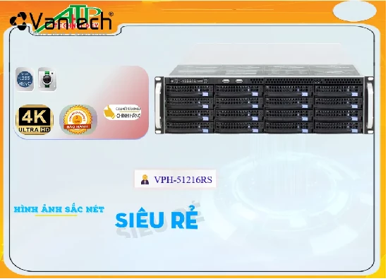 Lắp đặt camera Sever ghi hình VPH-51216RS VanTech
