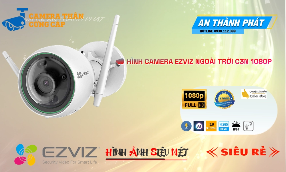 Camera Wifi Ezviz Wifi IP C3N 1080P Camera Wifi Ezviz Wifi IP C3N 1080P