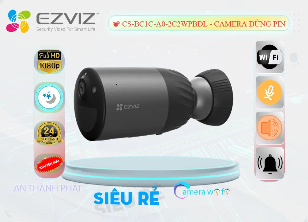 giới thiệu camera wifi Ezviz CS-BC1C-A0-2C2WPBDL