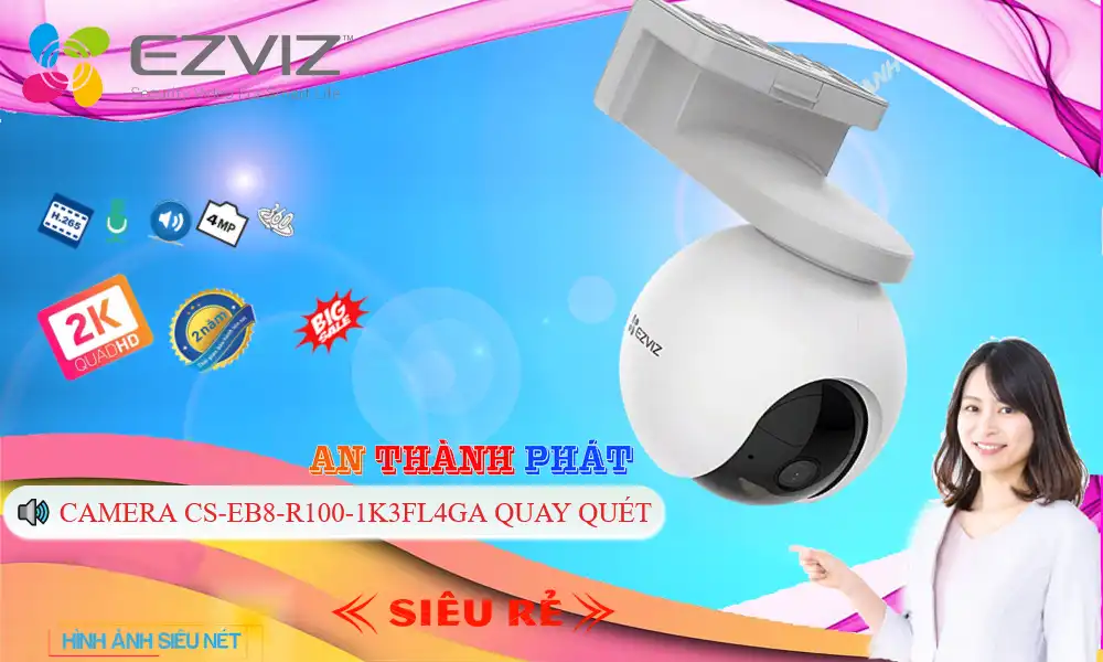 CS-EB8-R100-1K3FL4GA sắc nét Wifi Ezviz ➠ CS-EB8-R100-1K3FL4GA sắc nét Wifi Ezviz ➠