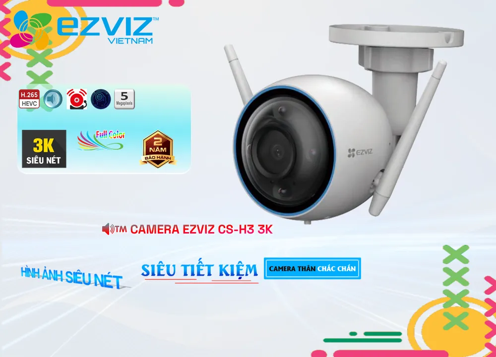 CS-H3-3K sắc nét Wifi Ezviz