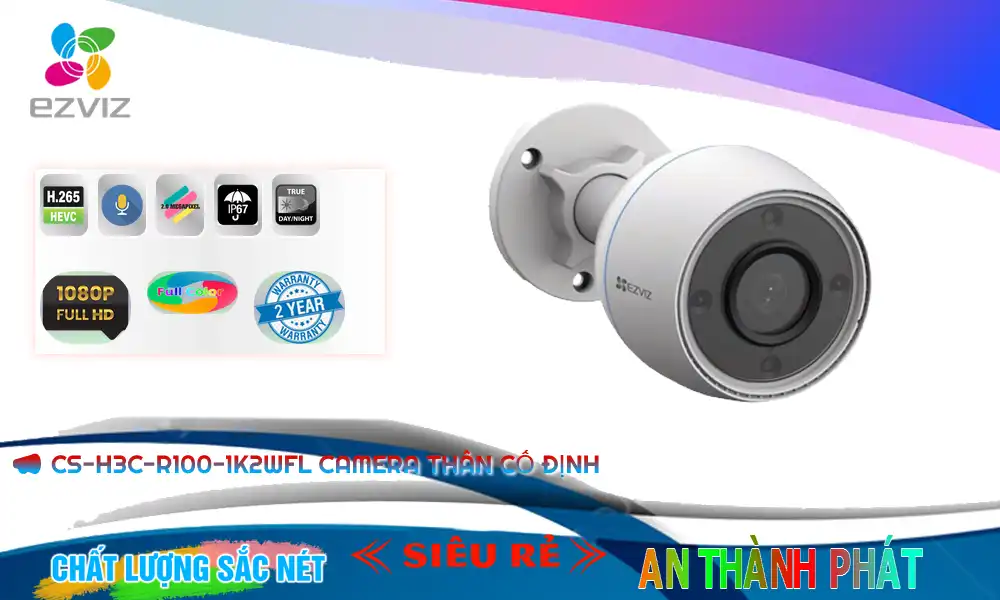 ➠ CS-H3c-R100-1K2WFL sắc nét Wifi Ezviz ➠ CS-H3c-R100-1K2WFL sắc nét Wifi Ezviz