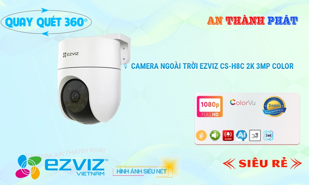 CS-H8C 2K 3MP Color Camera Wifi Ezviz CS-H8C 2K 3MP Color Camera Wifi Ezviz