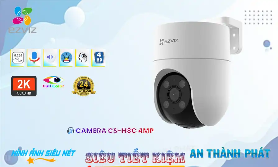 CS-H8C 2K+ 4MP sắc nét Wifi Ezviz