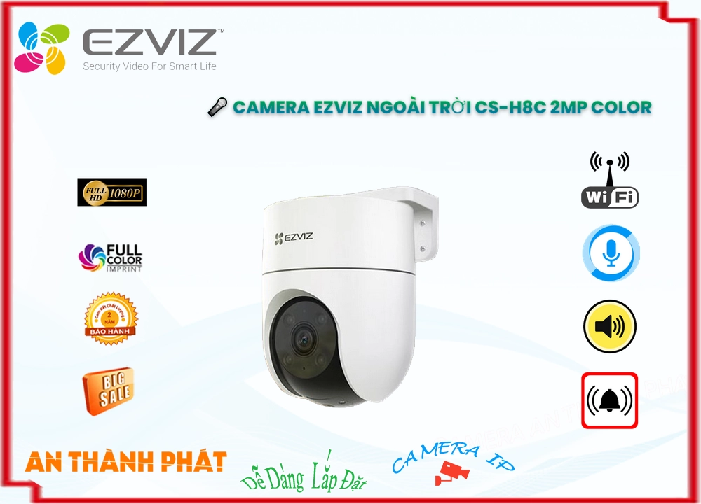 Wifi Ezviz CS-H8C 2MP Color Hình Ảnh Đẹp Wifi Ezviz CS-H8C 2MP Color Hình Ảnh Đẹp