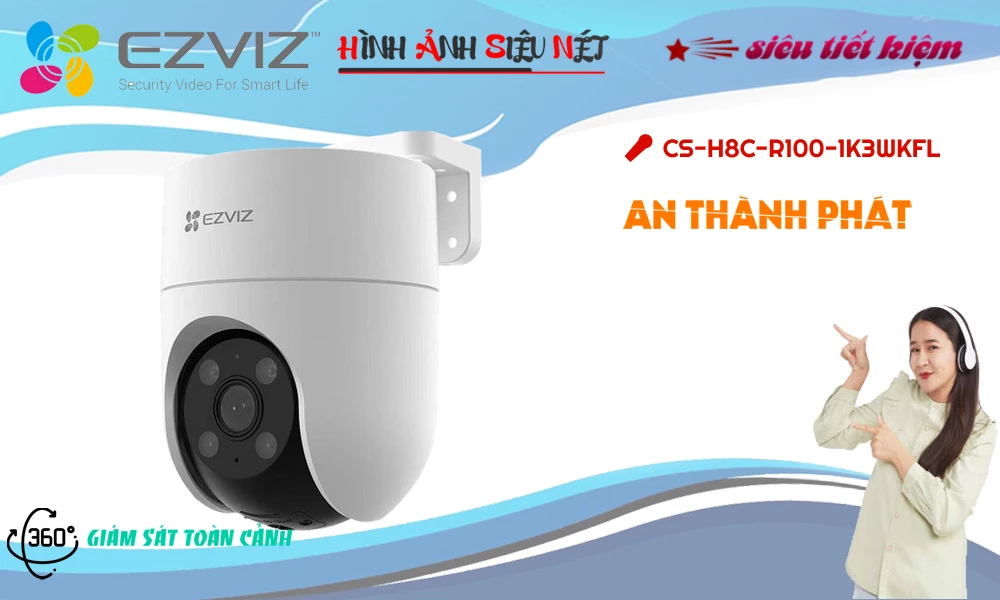 Camera CS-H8c-R100-1K3WKFL Ezviz Camera CS-H8c-R100-1K3WKFL Ezviz