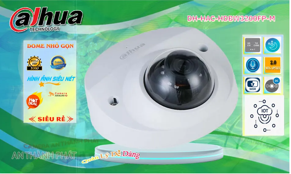 Camera Dahua DH-HAC-HDBW3200FP-M Camera Dahua DH-HAC-HDBW3200FP-M