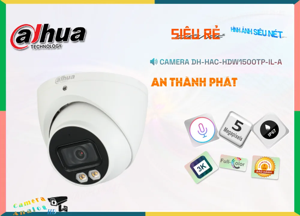 DH-HAC-HDW1500TP-IL-A sắc nét Dahua DH-HAC-HDW1500TP-IL-A sắc nét Dahua