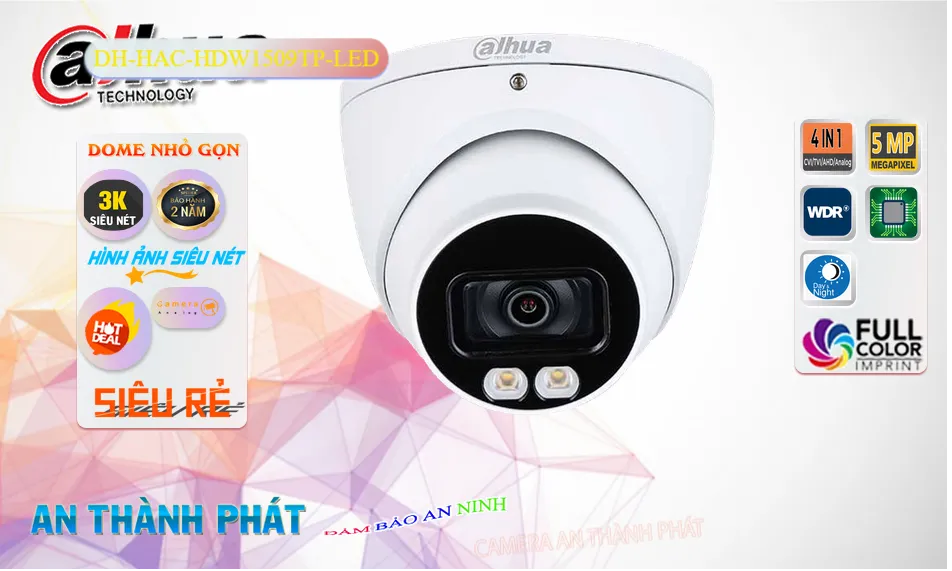➠  DH-HAC-HDW1509TP-LED sắc nét Dahua