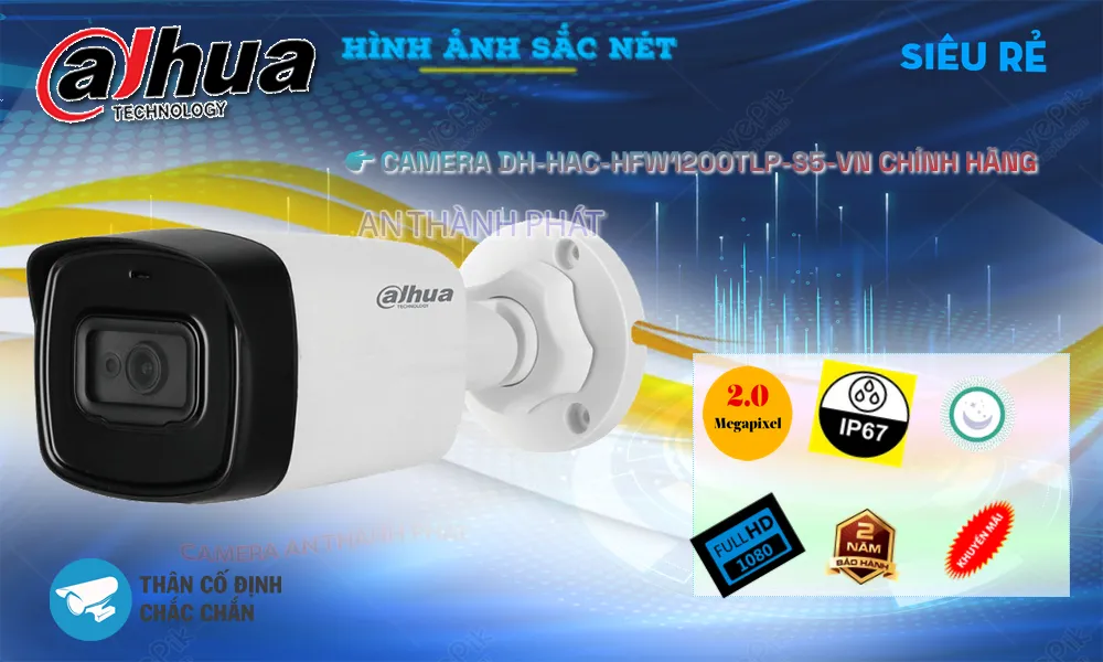 DH-HAC-HFW1200TLP-S5-VN camera Dahua DH-HAC-HFW1200TLP-S5-VN camera Dahua