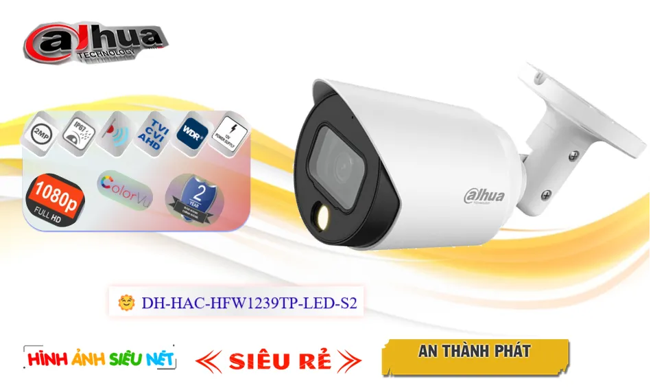 DH-HAC-HFW1239TP-LED-S2 sắc nét Dahua DH-HAC-HFW1239TP-LED-S2 sắc nét Dahua