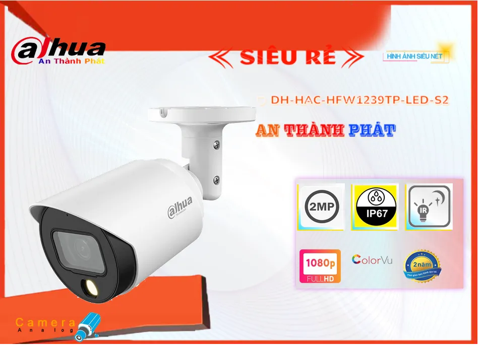 DH-HAC-HFW1239TP-LED-S2 sắc nét Dahua DH-HAC-HFW1239TP-LED-S2 sắc nét Dahua