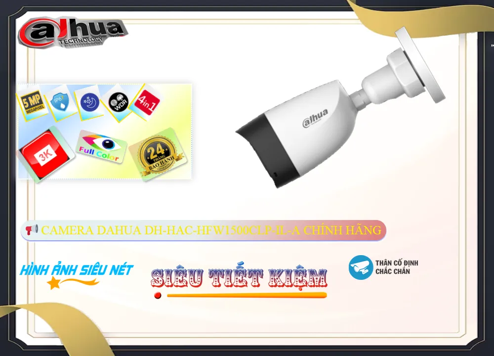 DH-HAC-HFW1500CLP-IL-A sắc nét Dahua DH-HAC-HFW1500CLP-IL-A sắc nét Dahua