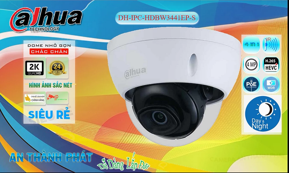 DH-IPC-HDBW3441EP-S sắc nét Dahua DH-IPC-HDBW3441EP-S sắc nét Dahua