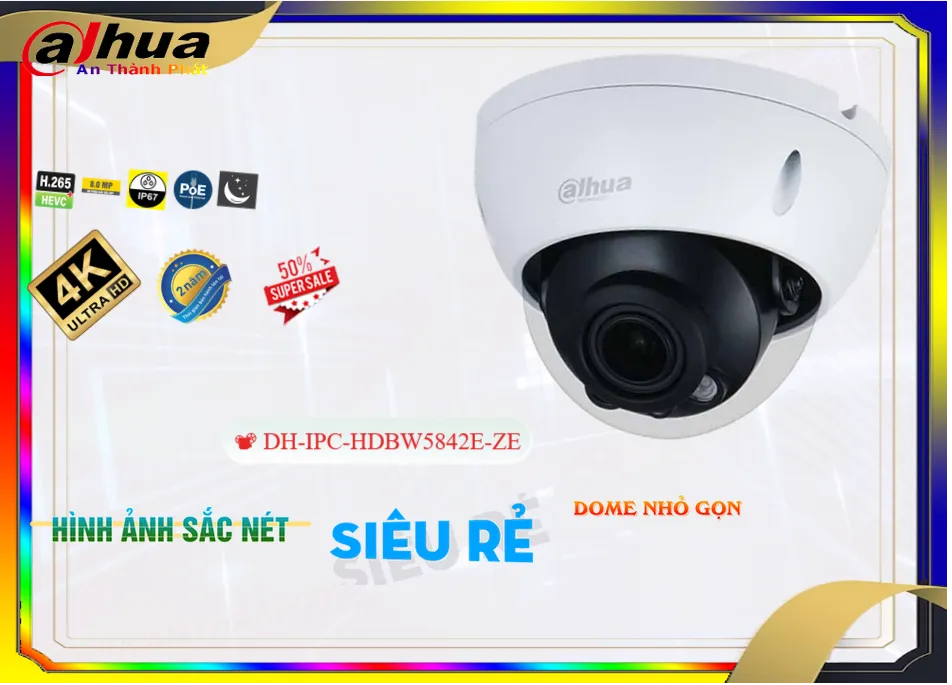 ➠ DH-IPC-HDBW5842E-ZE sắc nét Dahua ➠ DH-IPC-HDBW5842E-ZE sắc nét Dahua