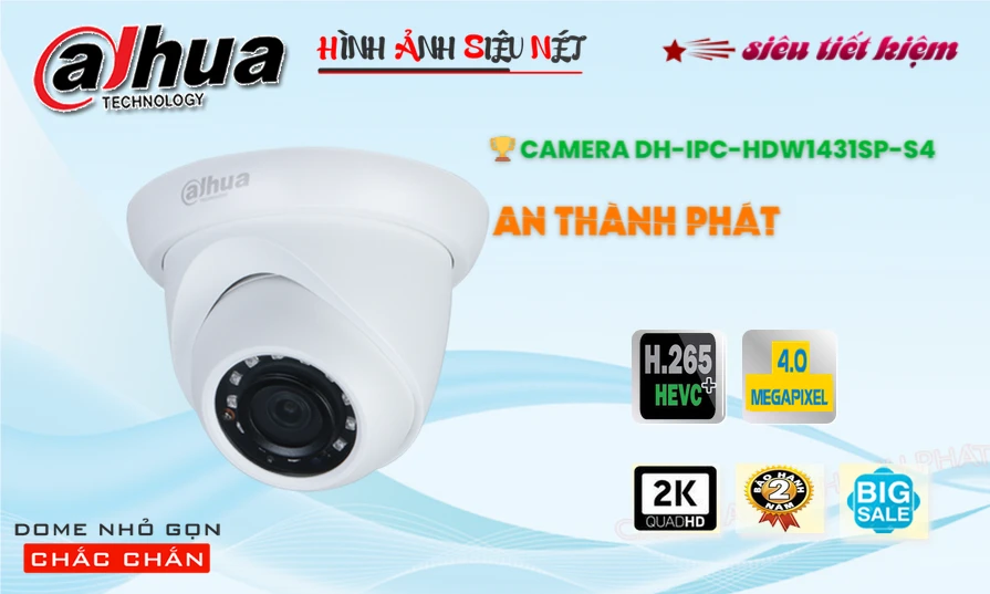 DH-IPC-HDW1431SP-S4 sắc nét Dahua