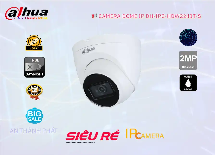 DH-IPC-HDW2241T-S sắc nét Dahua DH-IPC-HDW2241T-S sắc nét Dahua