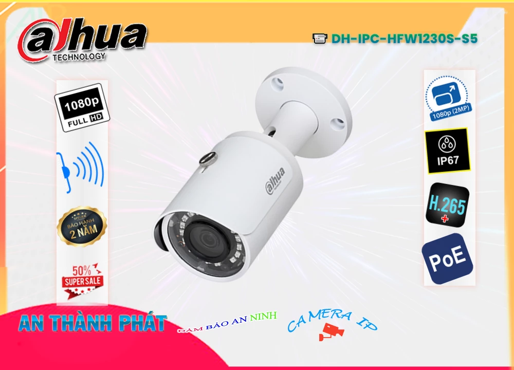 DH-IPC-HFW1230S-S5 sắc nét Dahua DH-IPC-HFW1230S-S5 sắc nét Dahua
