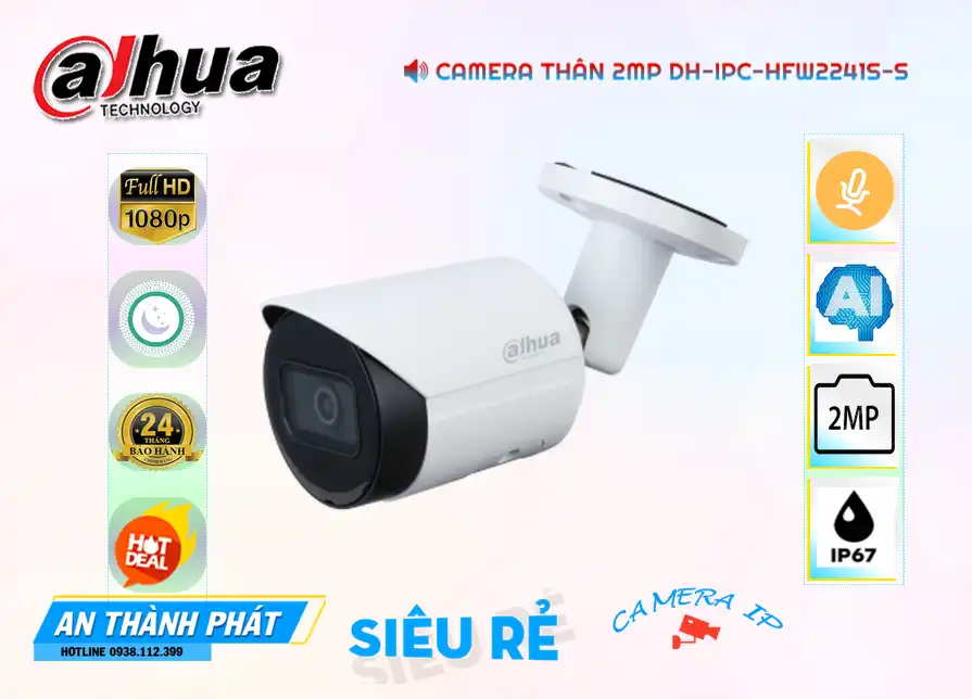 DH-IPC-HFW2241S-S sắc nét Dahua ➠ DH-IPC-HFW2241S-S sắc nét Dahua ➠
