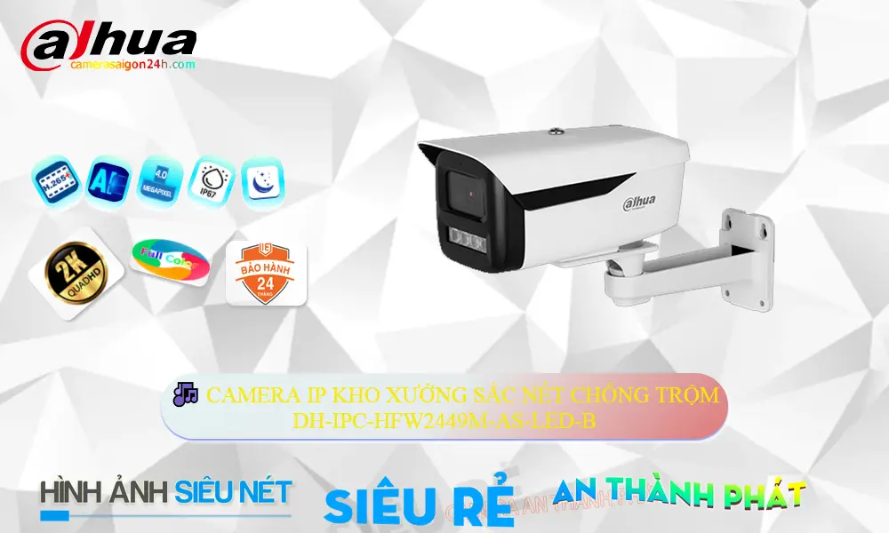 DH-IPC-HFW2449M-AS-LED-B sắc nét Dahua ➠ DH-IPC-HFW2449M-AS-LED-B sắc nét Dahua ➠
