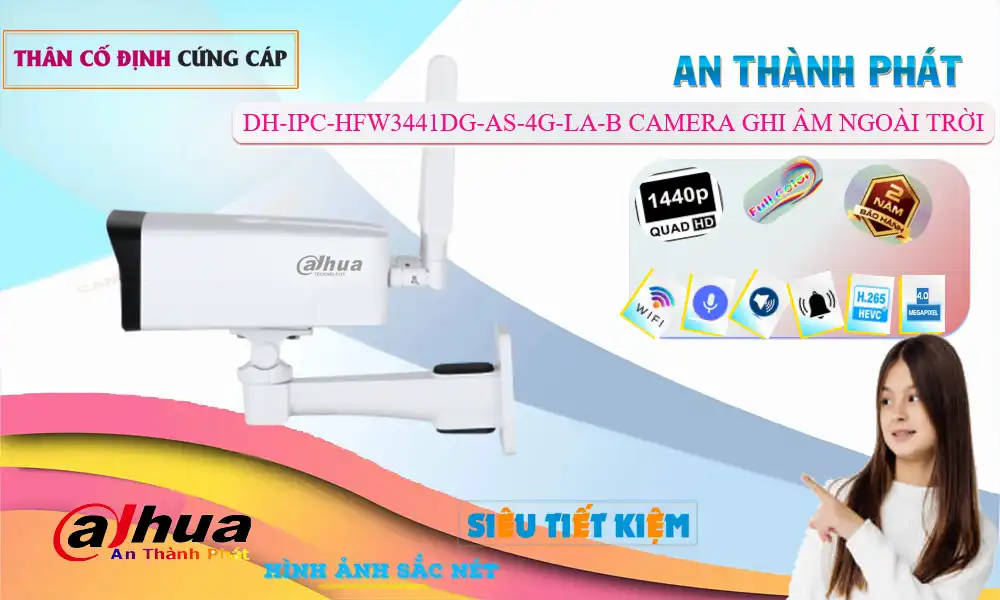 DH-IPC-HFW3441DG-AS-4G-LA-B sắc nét Dahua DH-IPC-HFW3441DG-AS-4G-LA-B sắc nét Dahua