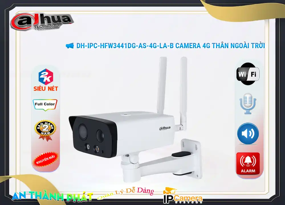 DH-IPC-HFW3441DG-AS-4G-LA-B sắc nét Dahua DH-IPC-HFW3441DG-AS-4G-LA-B sắc nét Dahua