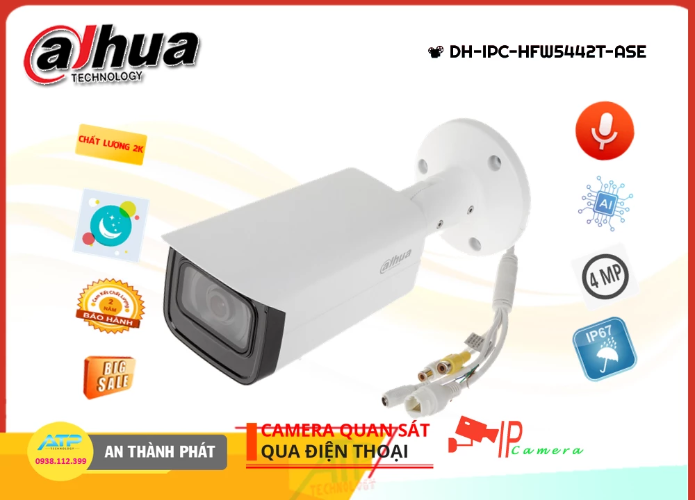 DH-IPC-HFW5442T-ASE sắc nét Dahua DH-IPC-HFW5442T-ASE sắc nét Dahua
