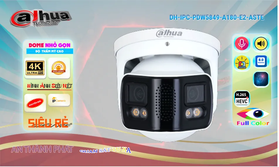 Camera DH-IPC-PDW5849-A180-E2-ASTE