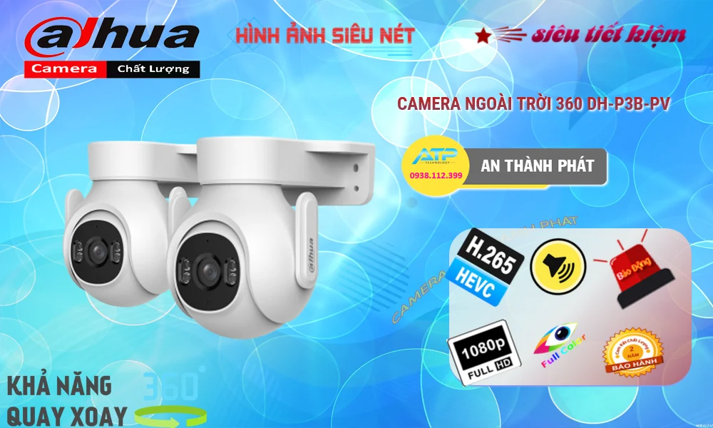 Camera IP Wifi DH-P3B-PV Công Nghệ Mới