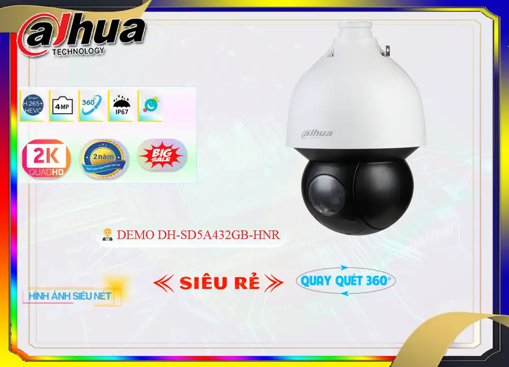 DH-SD5A432GB-HNR sắc nét Dahua DH-SD5A432GB-HNR sắc nét Dahua