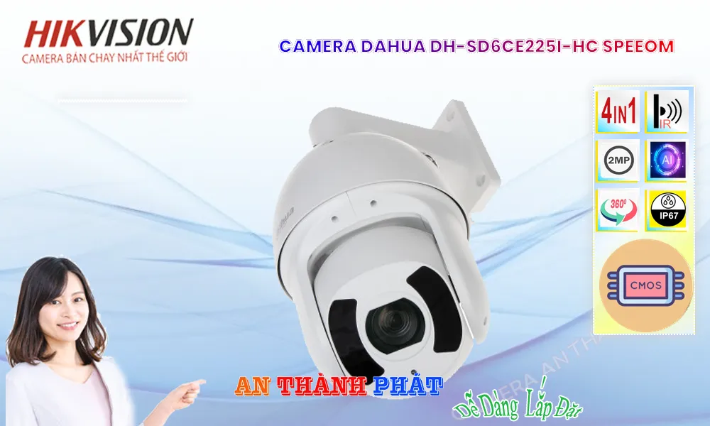 DH-SD6CE225I-HC sắc nét Dahua ➠