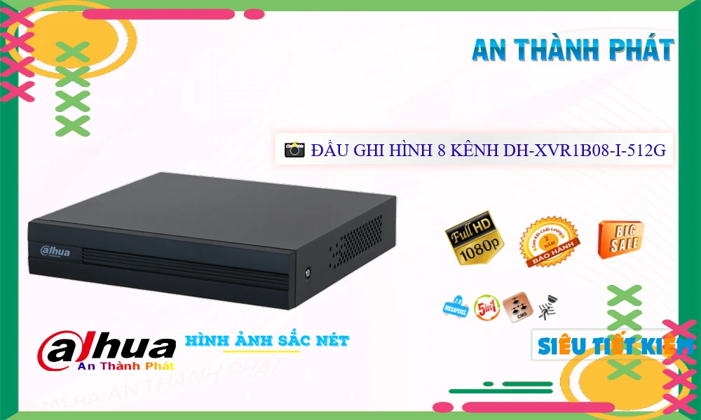 Đầu Ghi Dahua Chất Lượng DH-XVR1B08-I-512G Đầu Ghi Dahua Chất Lượng DH-XVR1B08-I-512G