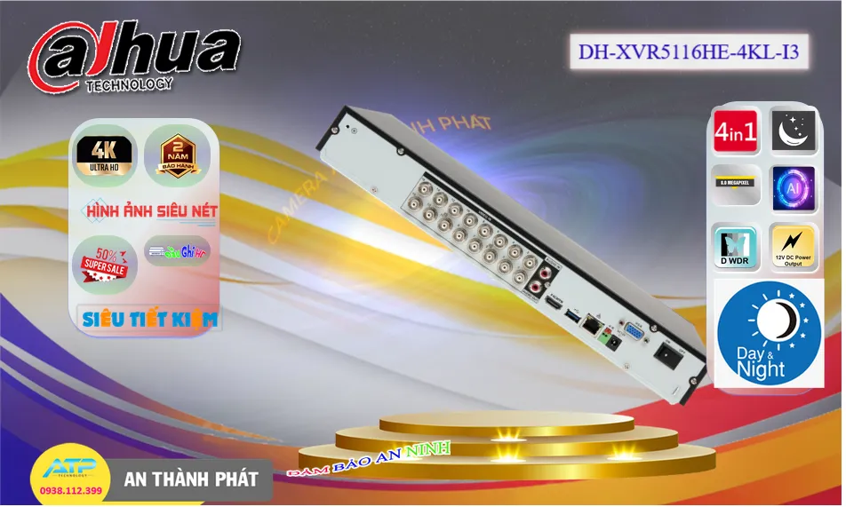 DH-XVR5116HE-4KL-I3 sắc nét Dahua ➠