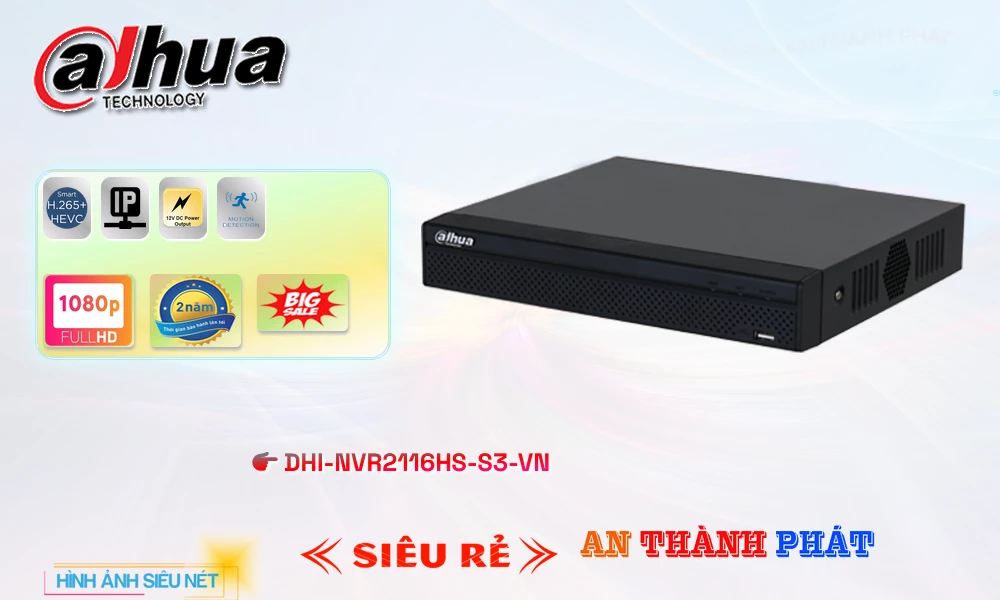 Đầu ghi DHI-NVR2116HS-S3-VN Dahua Đầu ghi DHI-NVR2116HS-S3-VN Dahua