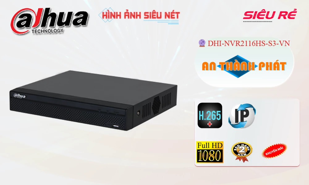 Đầu ghi DHI-NVR2116HS-S3-VN Dahua Đầu ghi DHI-NVR2116HS-S3-VN Dahua