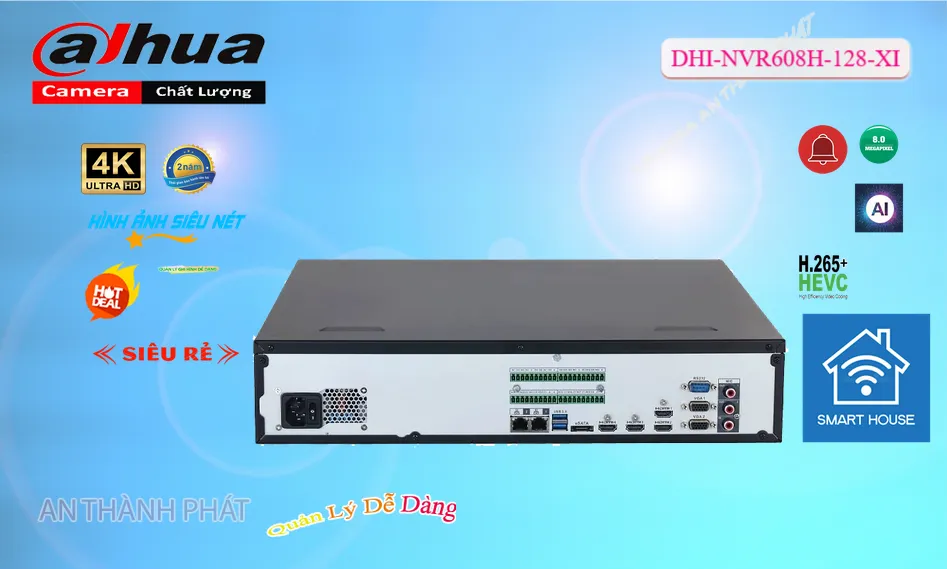 Ddầu ghi dahua DHI-NVR608H-128-XI Ddầu ghi dahua DHI-NVR608H-128-XI