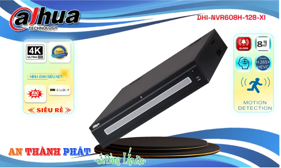 Ddầu ghi dahua DHI-NVR608H-128-XI Ddầu ghi dahua DHI-NVR608H-128-XI