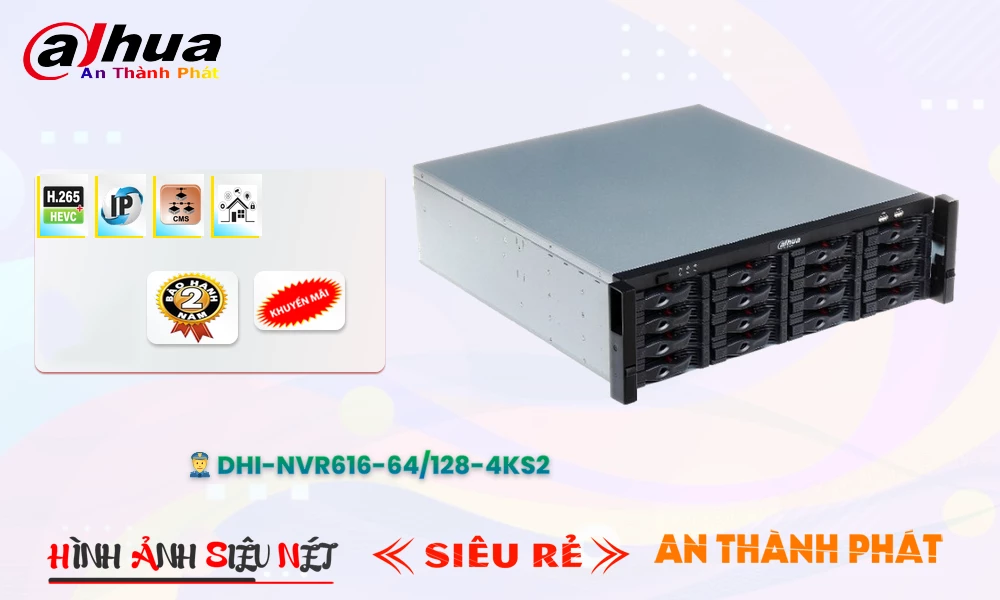 DHI-NVR616-64/128-4KS2 sắc nét Dahua DHI-NVR616-64/128-4KS2 sắc nét Dahua